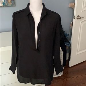 Banana republic black blouse